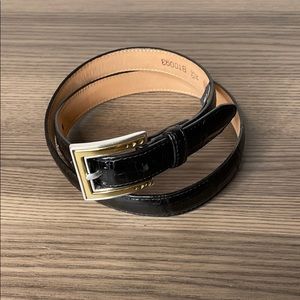 Brighton Black Leather Belt